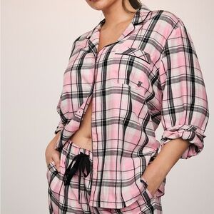 NWT VS Flannel Long Pajama Set (S LONG; TALL)